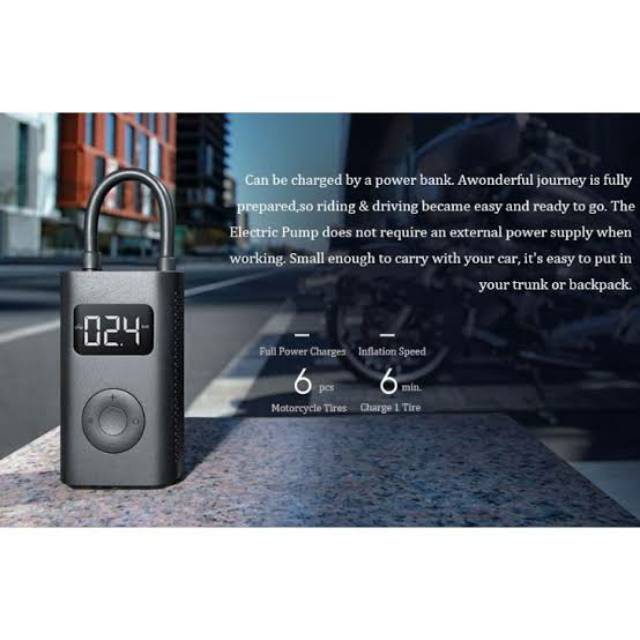 MI Portable Electric Air Compresor - Pompa Ban Elektrik