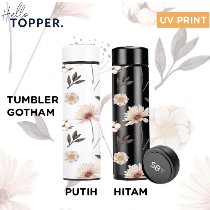 

Custom Gotham Tumbler Botol Minum Stainless UV Print - Floral