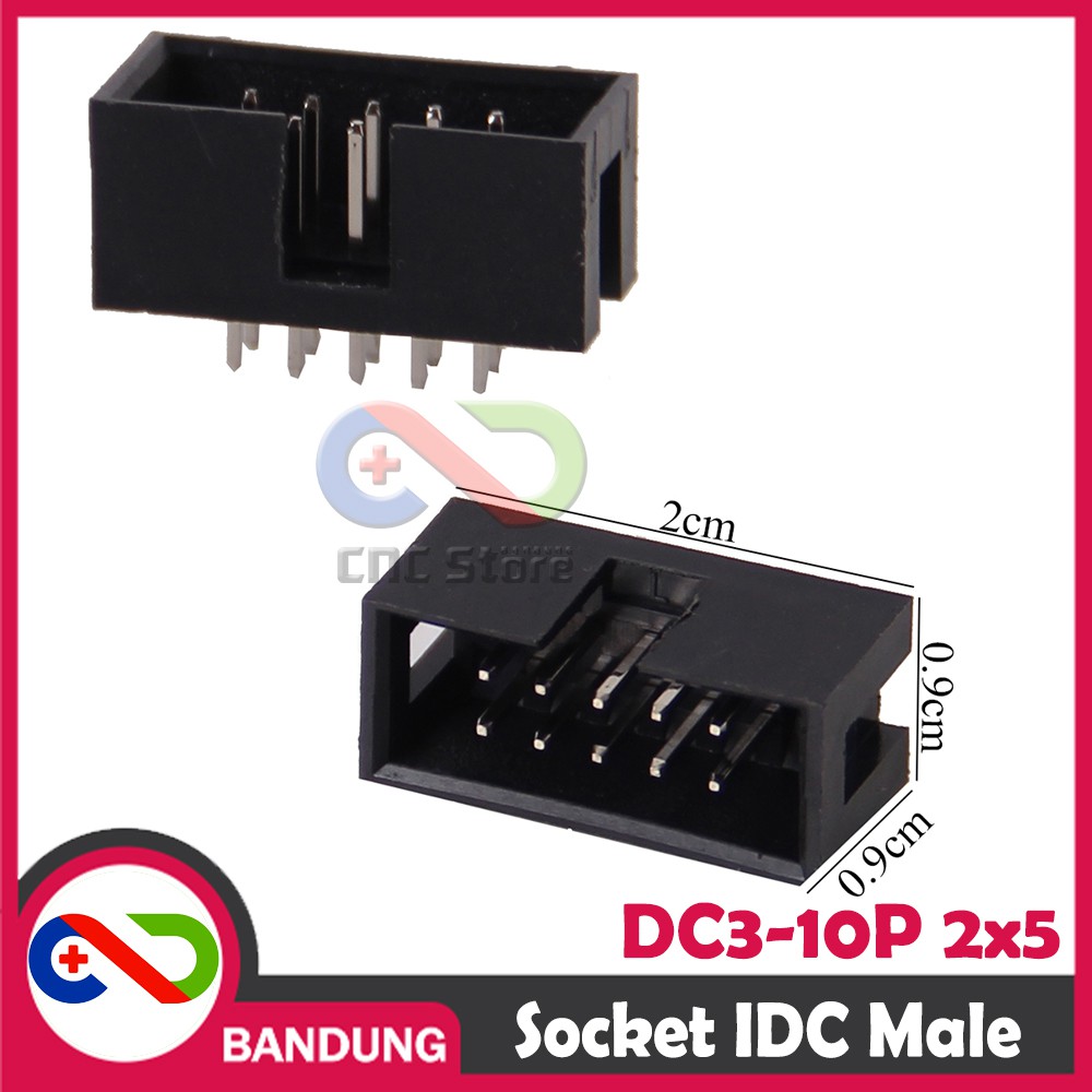 DC3-10P SOCKET SOKET PIN IDC 2x5 10PIN BOX HEADER MALE ISP JTAG