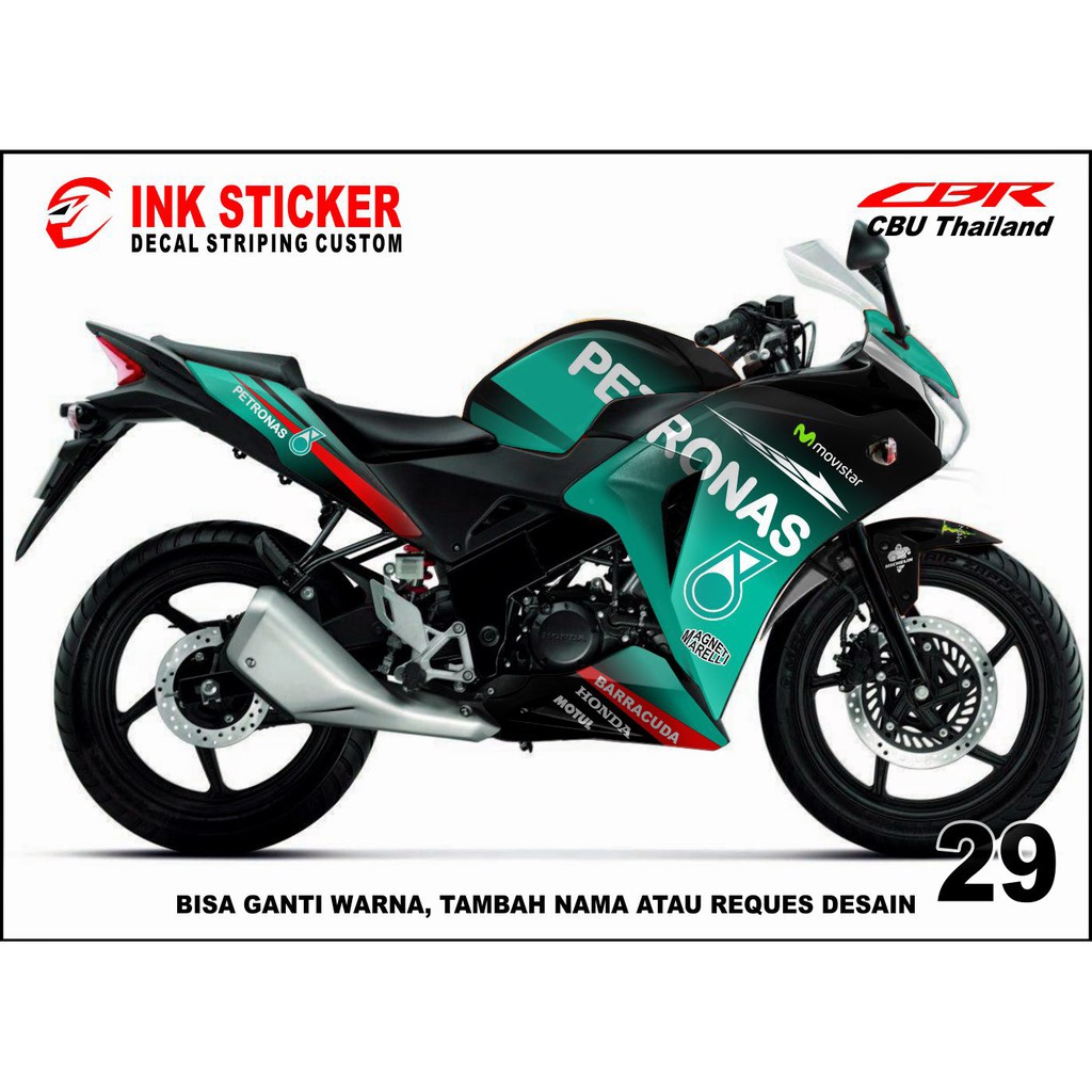 Sticker Decal CBR THAILAND, CBR CBU 150R / 250R 29 fullbody