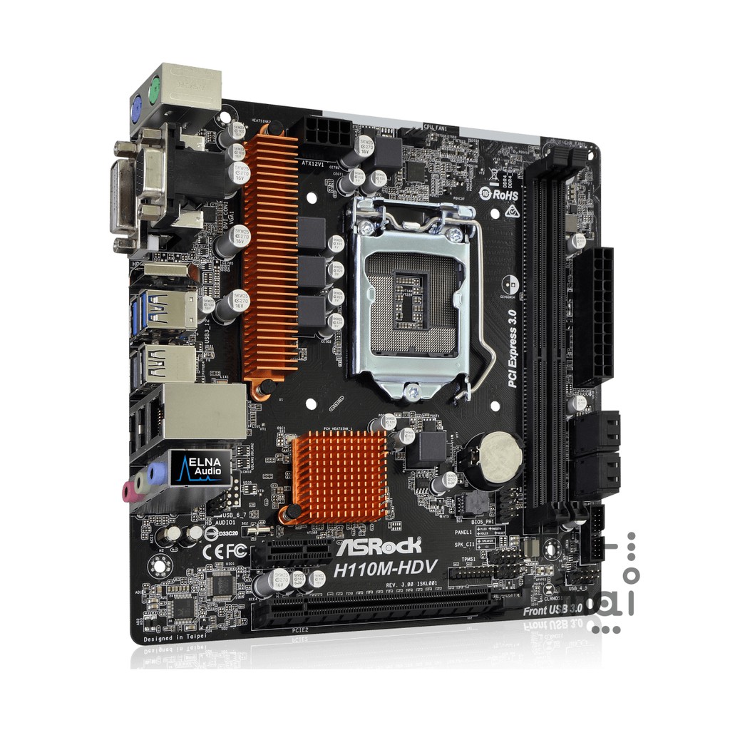 ASROCK MOTHERBOARD Intel-H110 Micro ATX H110M-HDV R3.0