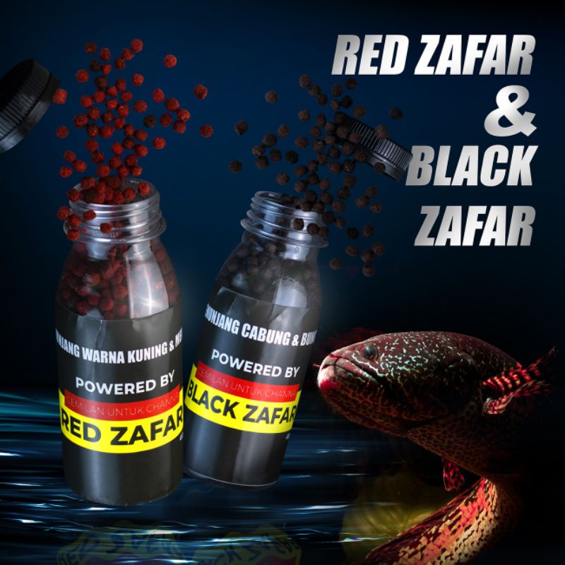 pelet bunga dan warna untuk channa ( black zafar blue zafar & red zafar)