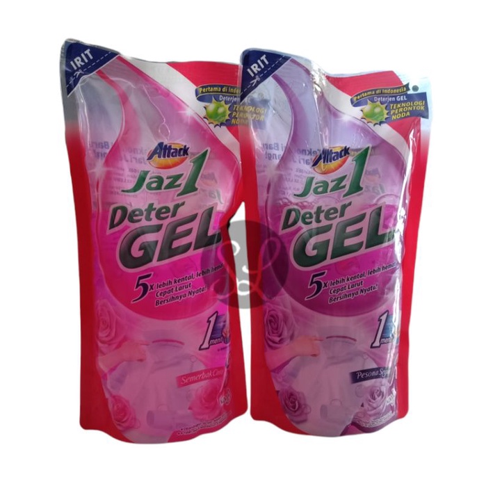 Attack Jaz1 Deterjen Gel DeterGEL Semerbak Cinta Pouch 750gr Twinpack