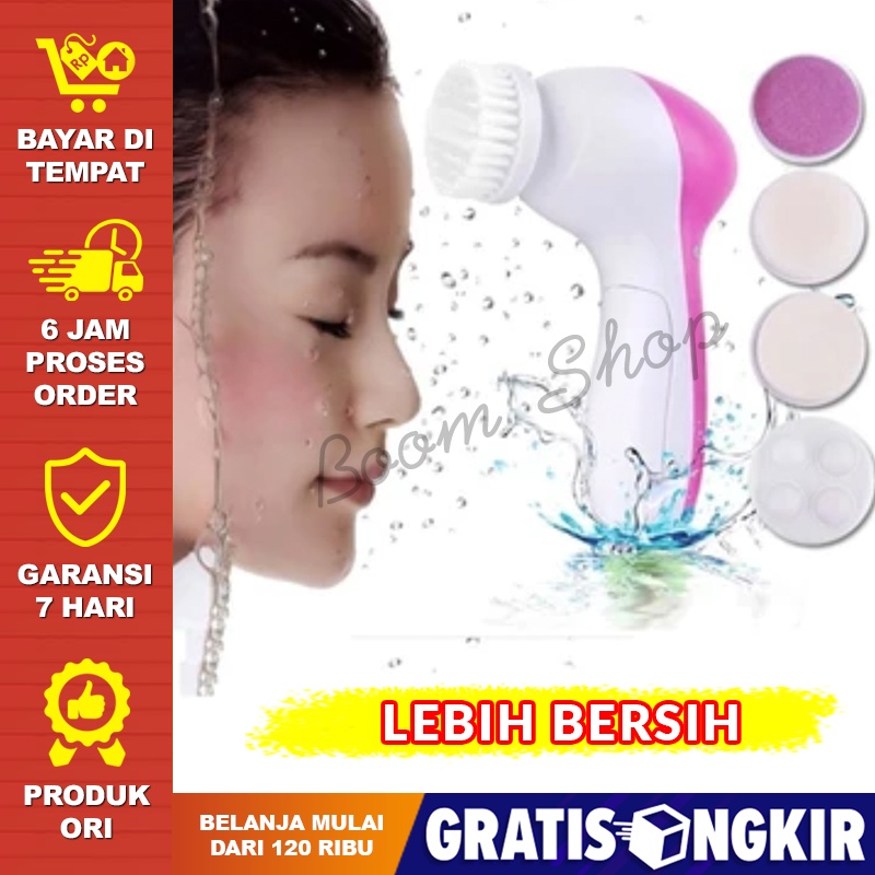 Alat Pembersih Muka Alat Pencuci Muka Elektrik Pembersih Muka Elektrik Lumispa Facial Care 5 in 1