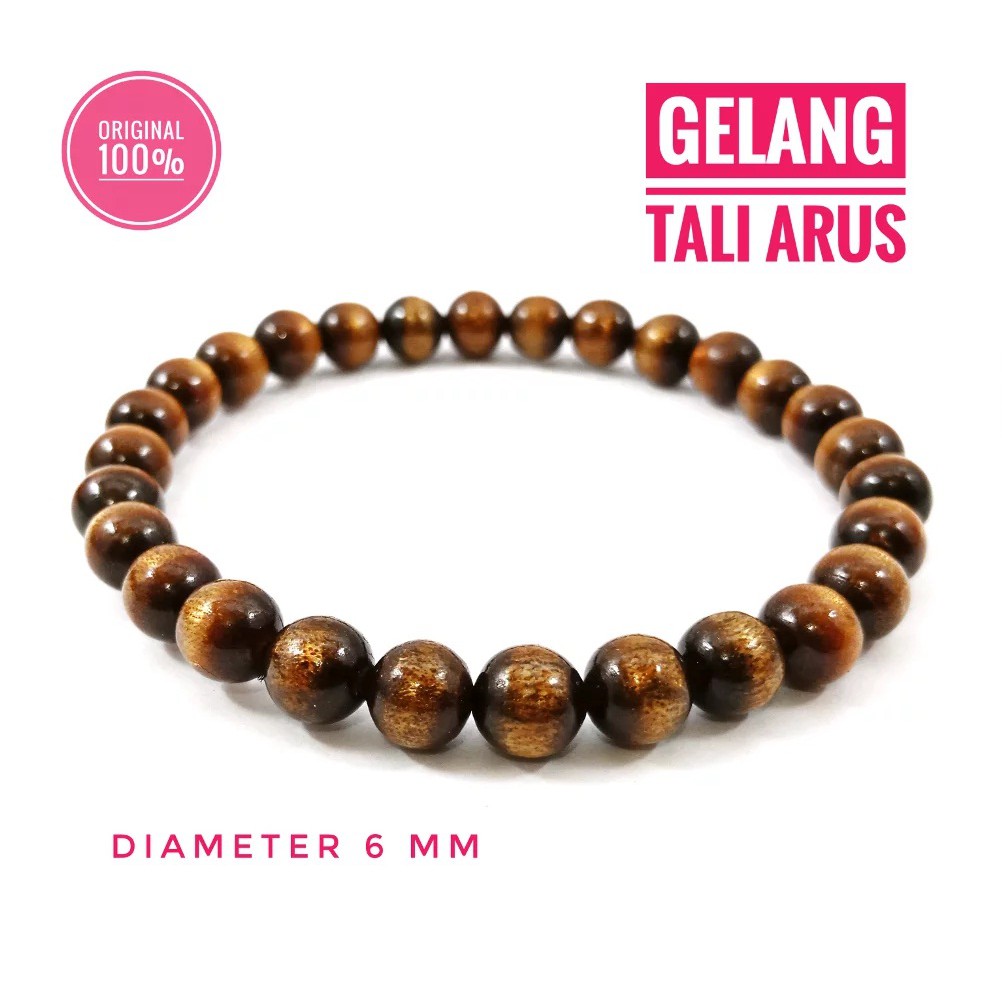 Gelang Tangan Original Tali Arus Emas Diameter 6mm Sangat Berkelas Jaminan Asli