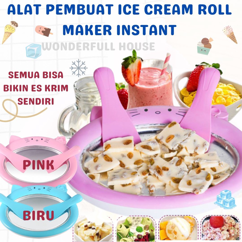Alat Pembuat Es Krim Mainan Anak Pembuat Ice Cream Roll Maker Yogurt Gulung Yogurt Ice Cream Maker