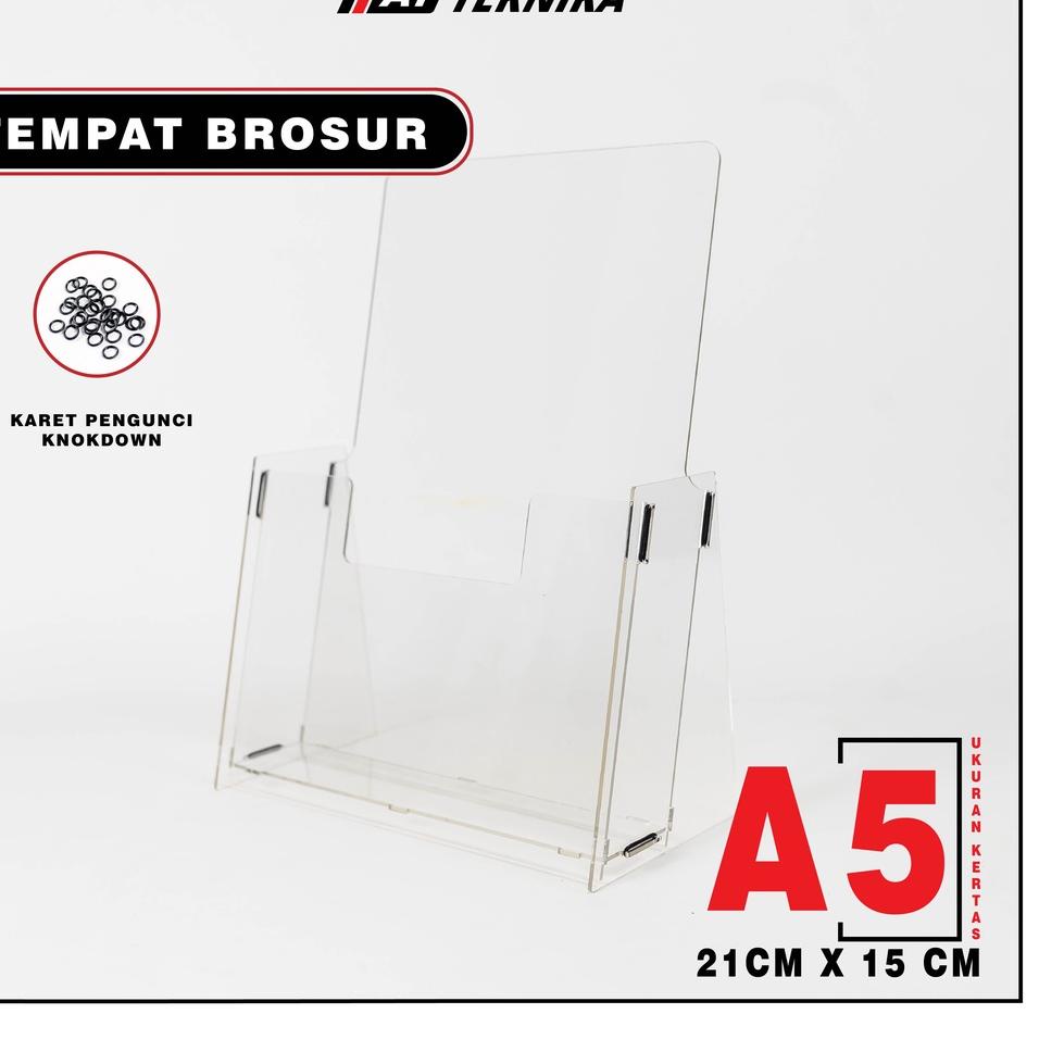 

Super Laris RAK / TEMPAT BROSUR / TEMPAT DISPLAY BROSUR AKRILIK DISPLAY UKURAN A5