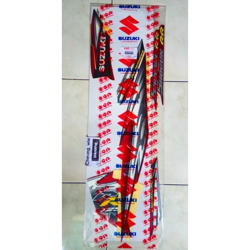68000B16H70NXSM lis body stiker striping New shogun FL 125 RR 2010 merah hitam ori sgp