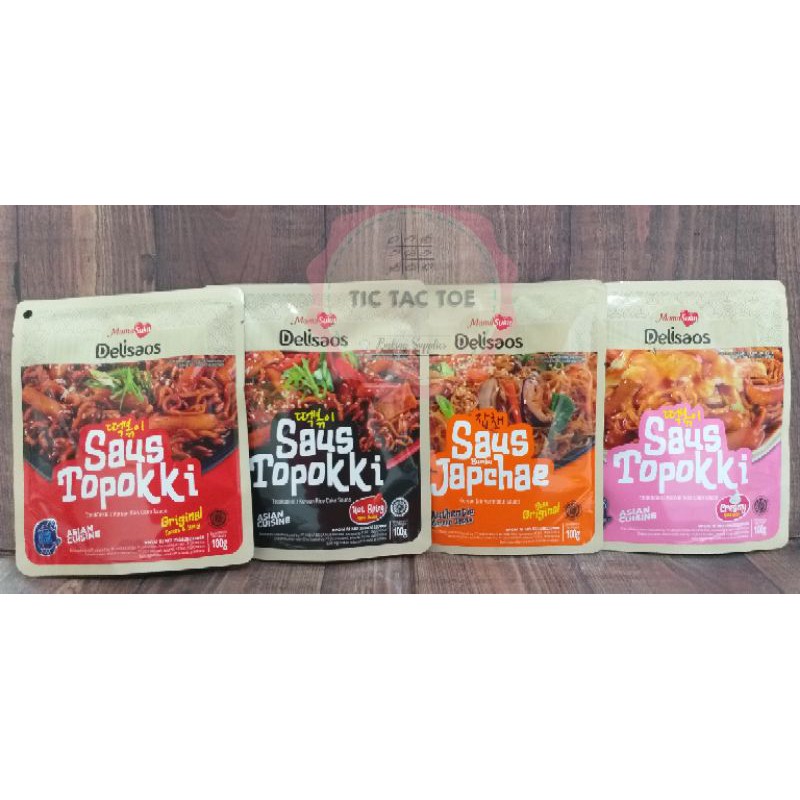 Mama suka Delisaos, saos toppoki 100gr, saus toppoki, saus kue beras HALAL