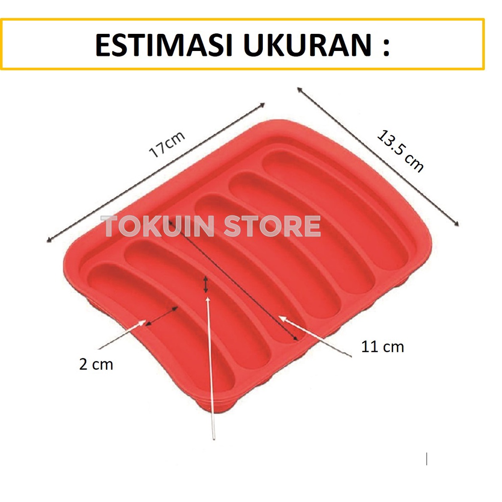 Cetakan Sosis Kue Telur Puding Es Silikon DIY Sausage Silicone Mold