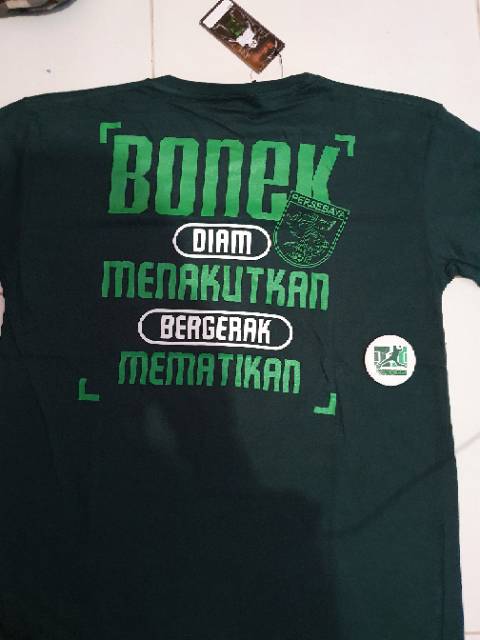 KAOS TSHIRT PERSEBAYA 1927 DIAM MENAKUTKAN BERGERAK MEMATIKAN