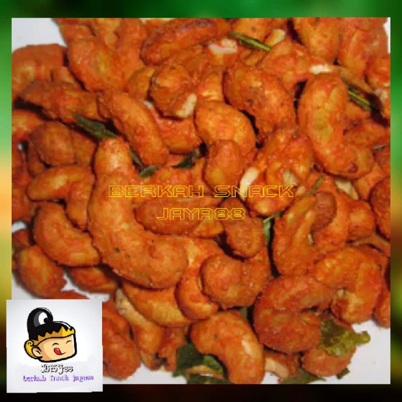 

Kacang Mede Thailand ( Mete Tepung Thailand ) Pedas / Kacang Mete Daun Jeruk 200Gr