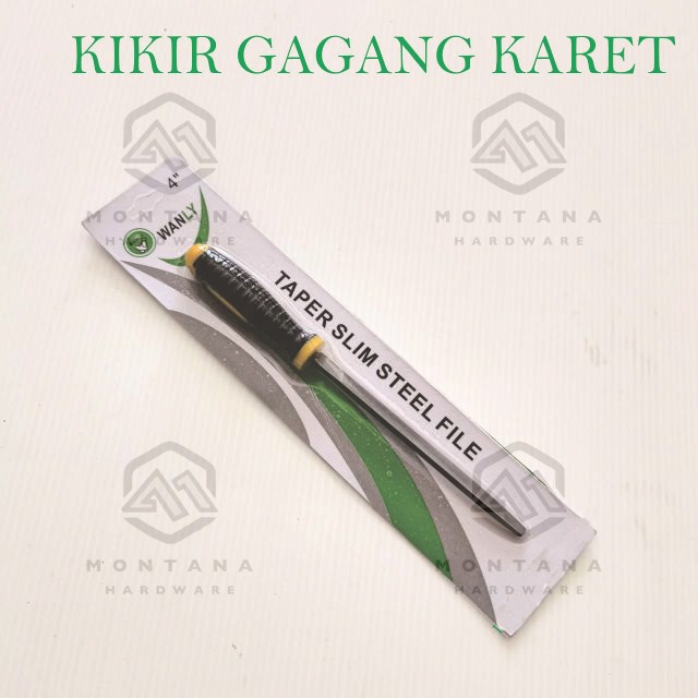 Jual Kikir Gergaji Besi Segitiga Inch Gagang Karet Merk Wanly Shopee Indonesia