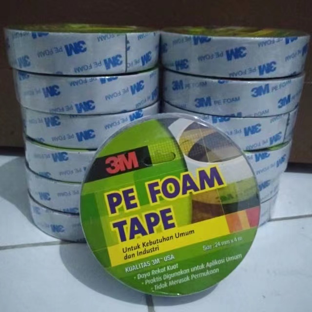 Double Tape 3M PE Foam 1600TG 24 mm x 4mtr Isolasi BB 24mm  x 4mtr