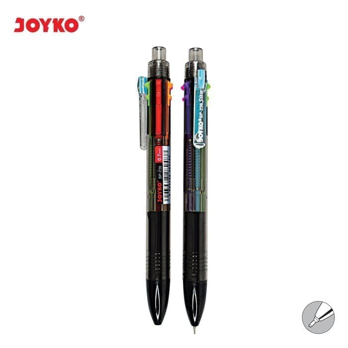 

TERLARIS/Pulpen / Ball Pen Joyko BP-236 Sito 0.7mm 6 Warna / 1 BOX 12 PCS