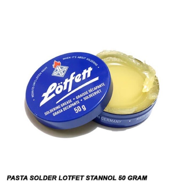 MINYAK SOLDER LOTFETT 50 GRAM PASTA SOLDERING TIMAH MADE IN GERMANY