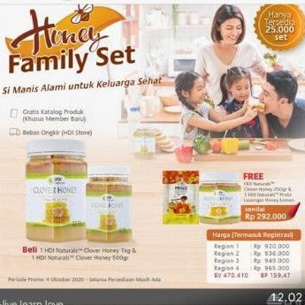 HDI clover honey paket honey family set