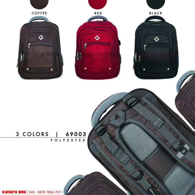 Best seller!! Tas ransel jumbo laptop backpack polo gate original, Bisa expand