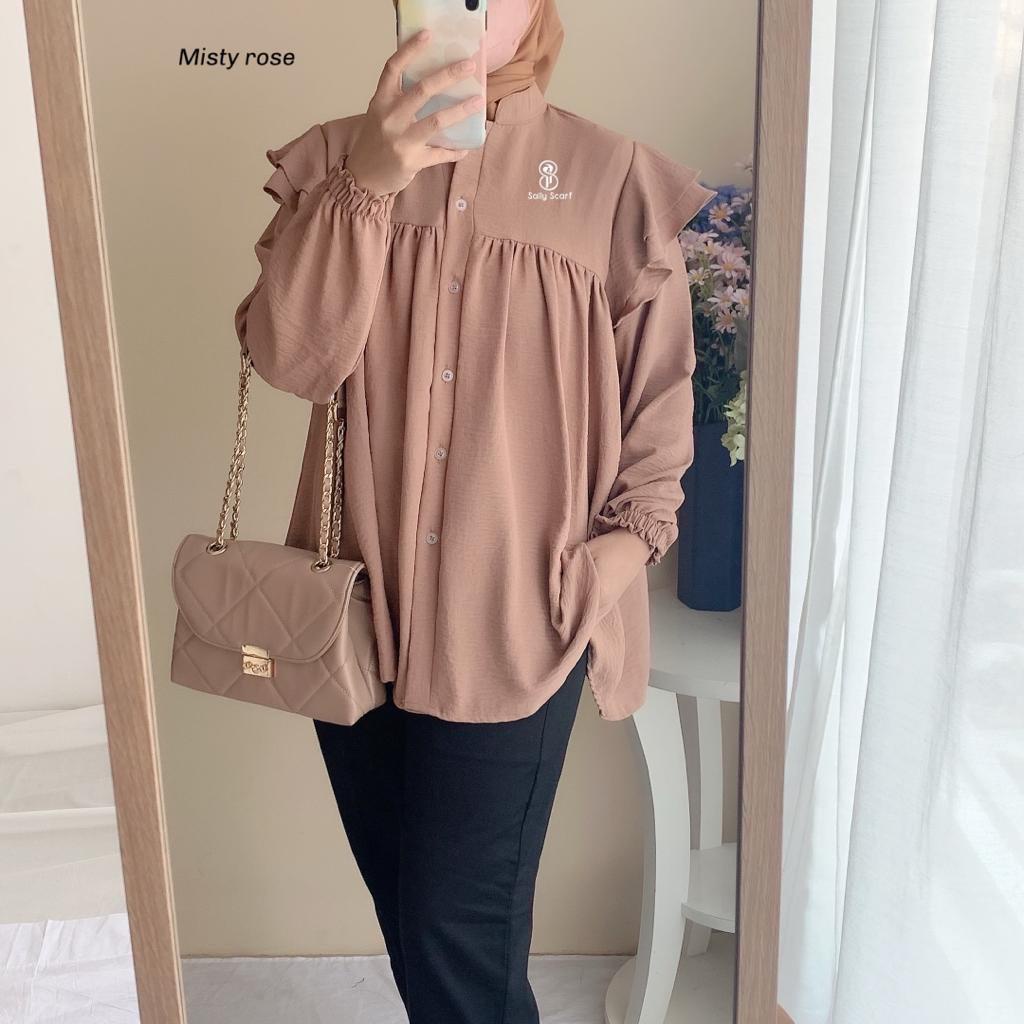 BAJU ATASAN WANITA TERBARU/ ATASAN WANITA CRINKEL LD110 / BLOUSE WANITA / BLOUSE BIG SIZE / BLOUSE KERJA / ATASAN BLOUSE / BLOUSE KOREA / KEMEJA BLOUSE WANITA / BLOUSE RAYON / BLOUSE KEKINIAN / BLOUSE BAHAN RAYON PREMIUM MODEL KEKINIAN