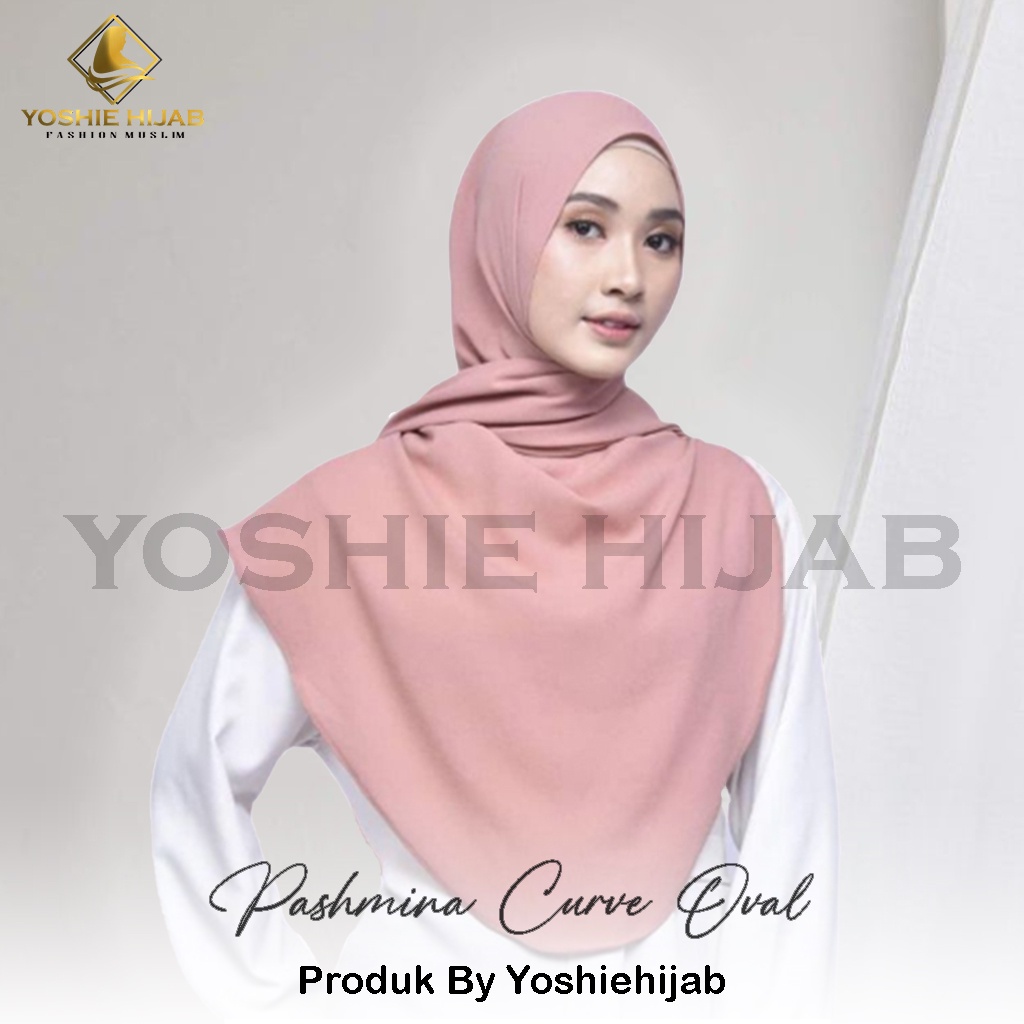 Pashmina Curve Oval Pashmina Oval Ceruty Babydoll Premium