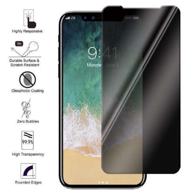 Tempered glass anti spy full iphone 6 6+ 7 7+ 8 8+ XR XS XS MAX IPHONE 11 11 PRO 11 PRO MAX IPHONE X 12 12 PRO 12 PRO MAX