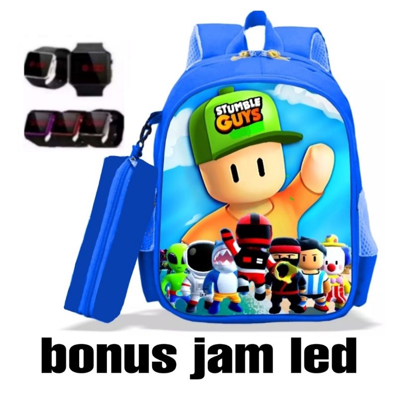 tas anak Spiderman - tas anak laki - ransel sekolah anak laki - tas anak cowok - tas sekolah anak laki (BONUS JAM LED)