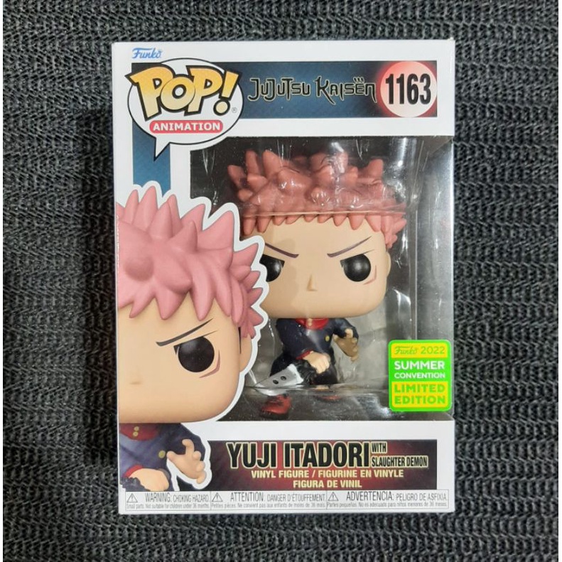 Funko Pop JUJUTSU KAISEN : YUJI ITADORI WITH SLAUGHTER DEMON #1163 (2022 Summer Convention)