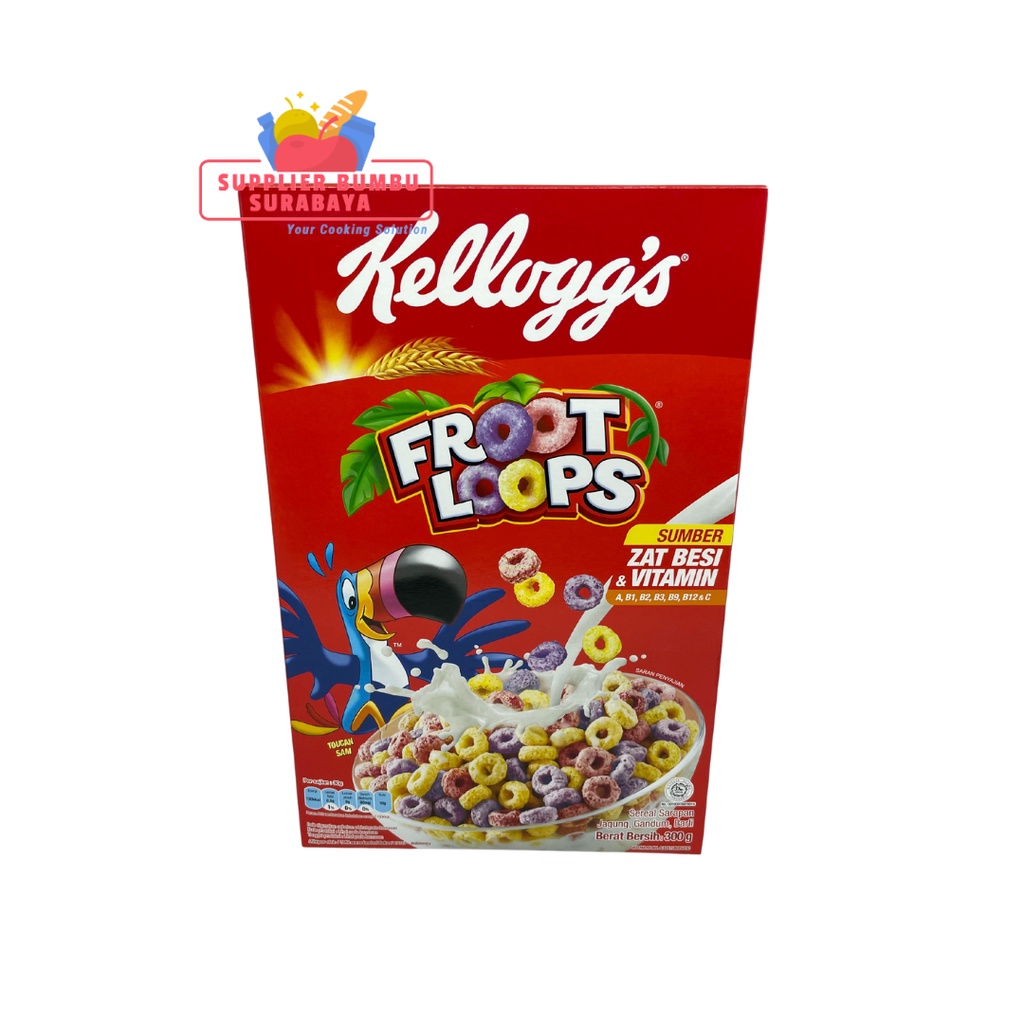 Kelloggs Froot Loops Cereal Sereal Ring Buah