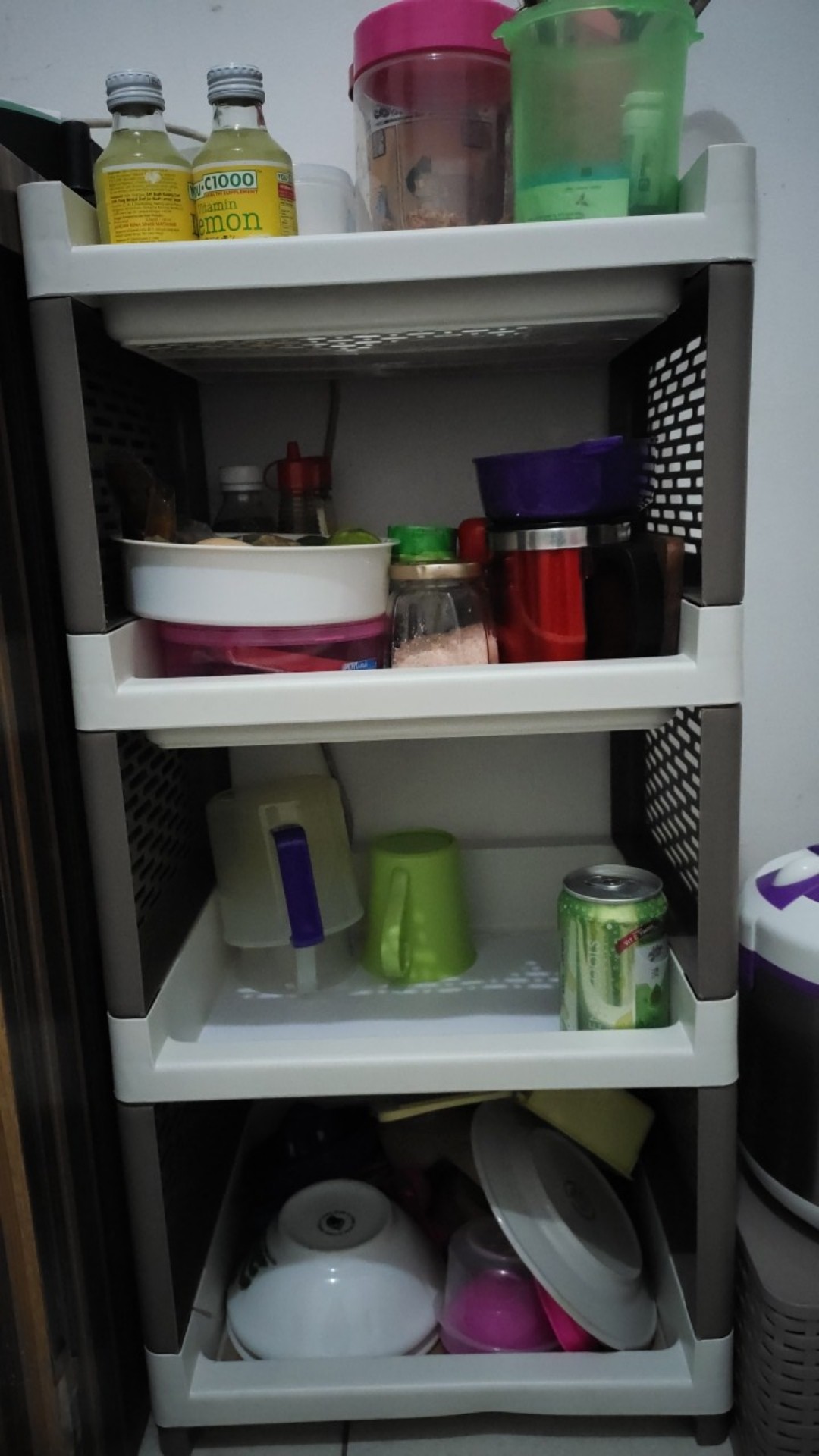 Rak Plastik Serbaguna Rak Susun Rak Portable Olymplast Susun 4