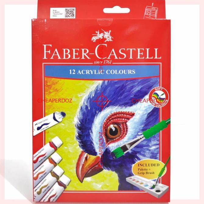 

Best Seller! Cat Akrilik Faber Castell Set 12 Warna (@12Ml) Termurah