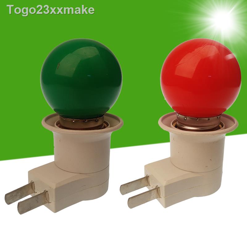 produk baru㍿♞Tiga lubang dua lubang dinding dudukan lampu dinding steker lampu merah lampu kuning l