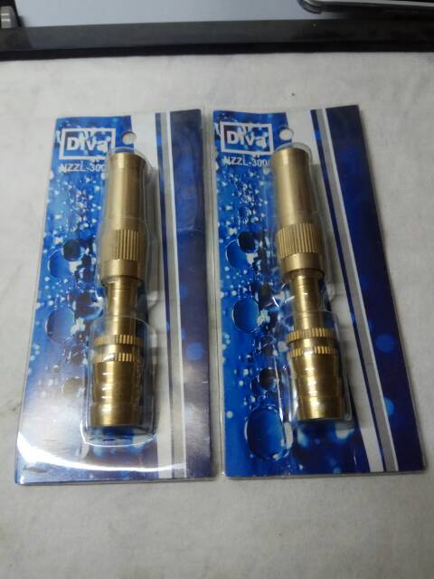 NOZZLE WATER GUN SPRAY Alat Semprot Semprotan Air Selang Bahan Kuningan / Free Klem Selang