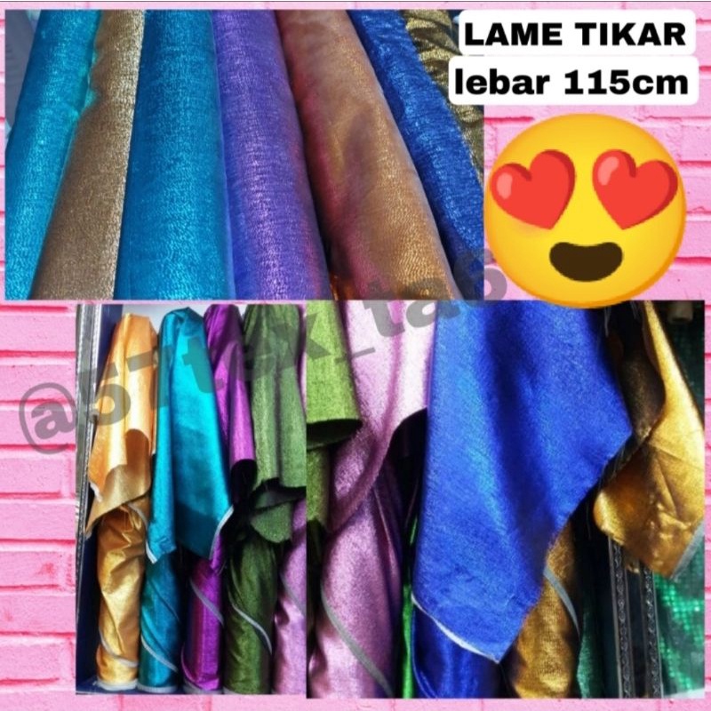 Lame Tikar / Lame Warna / Bahan Dekorasi Pesta / Bahan Hiasan Pesta / Variasi Baju Adat
