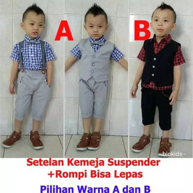 Baju Bayi Laki Laki Setelan Kemeja Bayi Baju Pesta Bayi Tuxedo