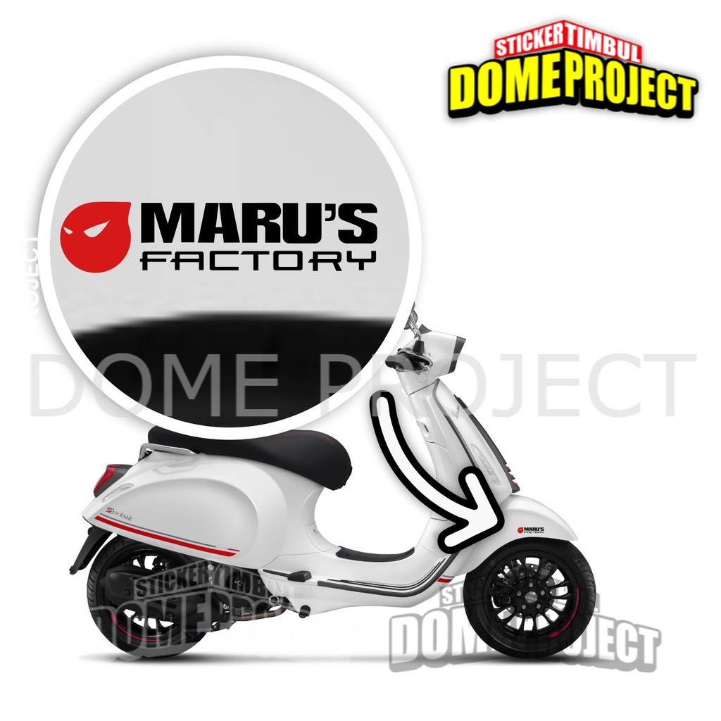 STIKER MOTOR MARUS FACTORY STIKER CUTTING STIKER MOTOR STIKER AKSESORIS SEPEDA MOTOR