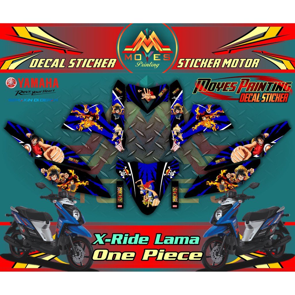 DECAL MOTOR X RIDE OLD STICKER FULL BODY YAMAHA XRIDE Motif One Piece Shopee Indonesia