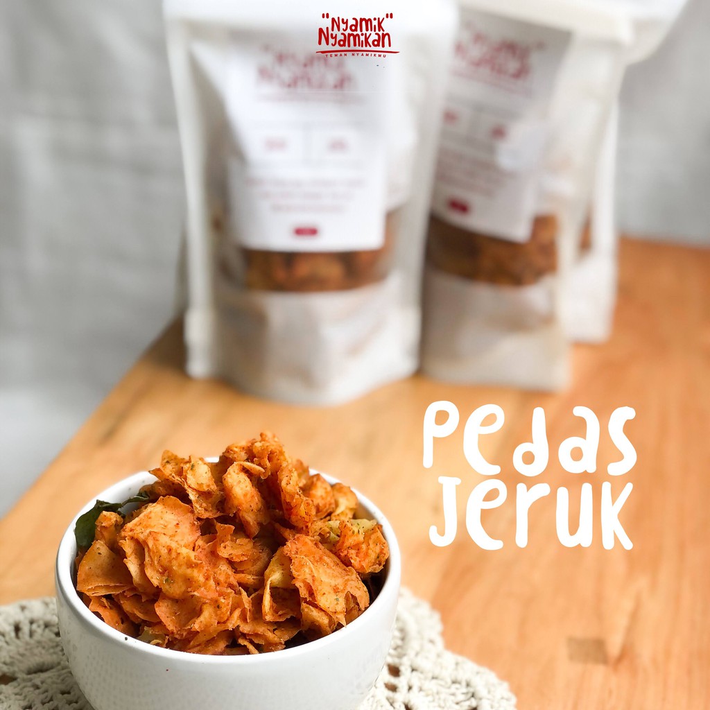 

Keripik Nyamik Pedas Jeruk