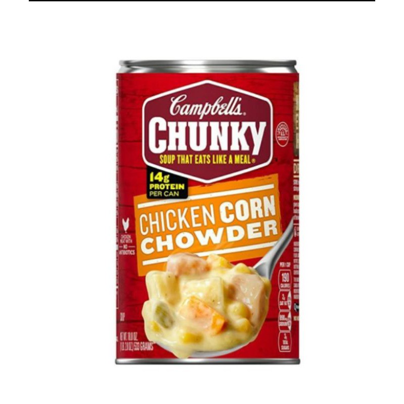 

Campbell's Chunky Chicken Corn Chowder - sup instant ayam jagung