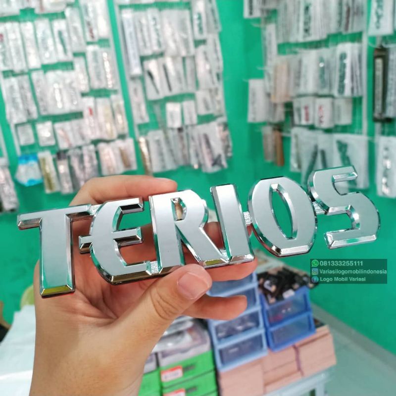 Emblem Logo Terios Daihatsu ukuran original terios