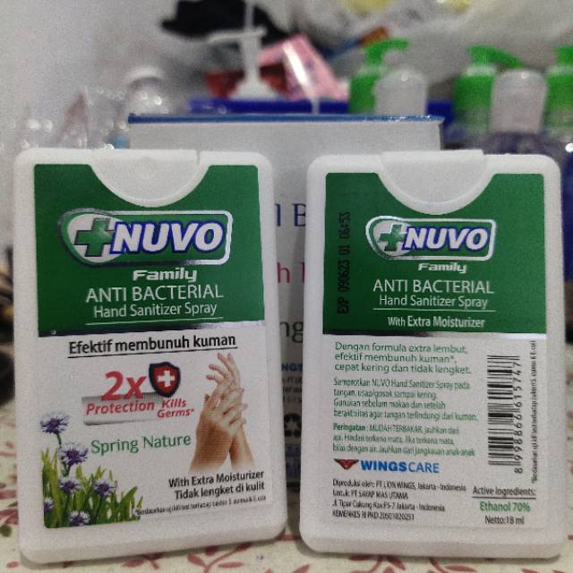 Hand Sanitizer Spray Nuvo 18 ml Ready All Varian