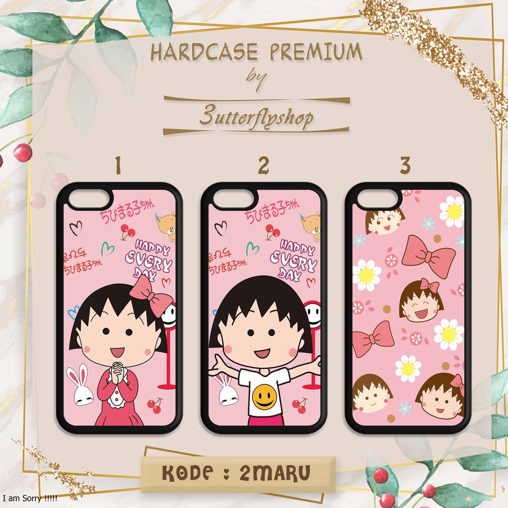 [HARDCASE] Chibi Maruko chan cartoon casing case Oppo Vivo Realme Redmi Xiaomi Samsung Iphone