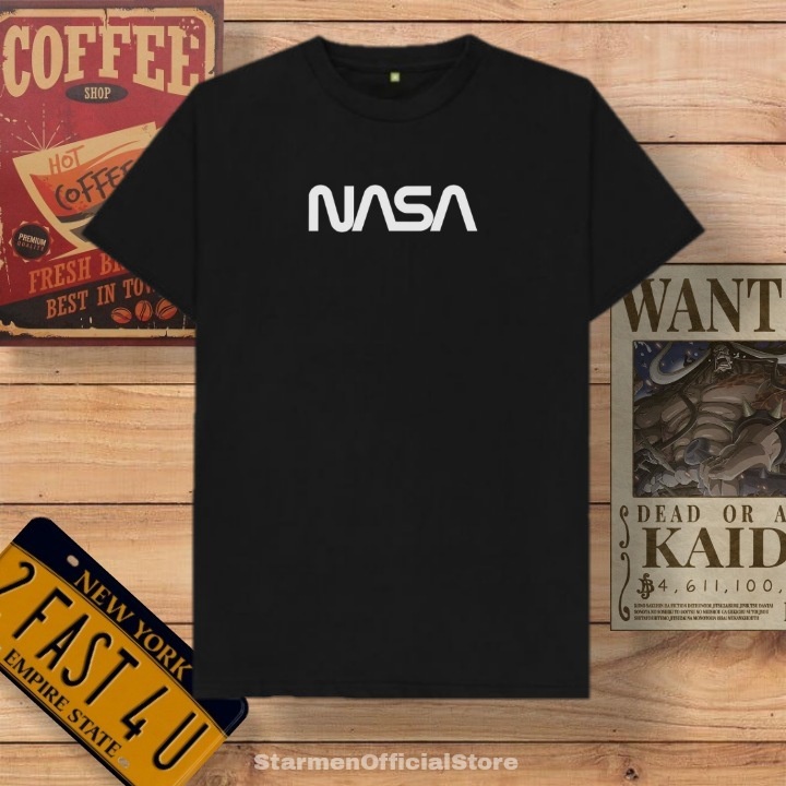 Kaos Distro Unisex NASA Katun Combed 30s / sablon polyflex /polyflex premium / Pakaian Pria Wanita Atasan Cowok Cewek /kaos kekinian / kaos viral / tshirt tumbrl tee basic /SIZE M , L , XL , XXL / kaus oblong oversize kaos murah best seller ready