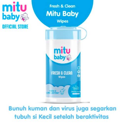 MituBaby Fresh&Clean Tisu Basah 60sheets 2x350gr