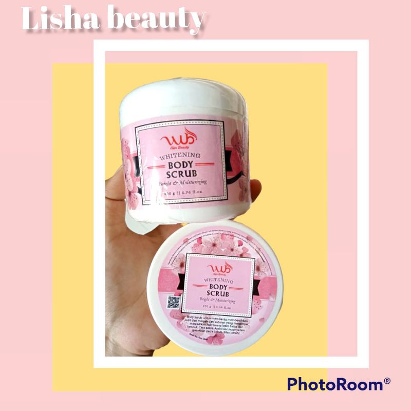 body scrub sakura wub skin beauty