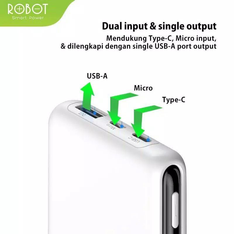 POWER BANK ROBOT RT180 10000mAh