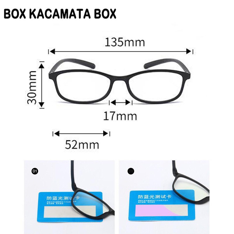 Kacamata Anti radiasi Blueray Tr90 Dewasa Unisex FA1006