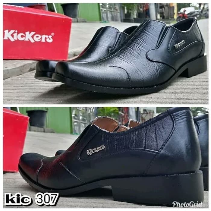 sepatu Pantofel Pria kulit Asli Kickers