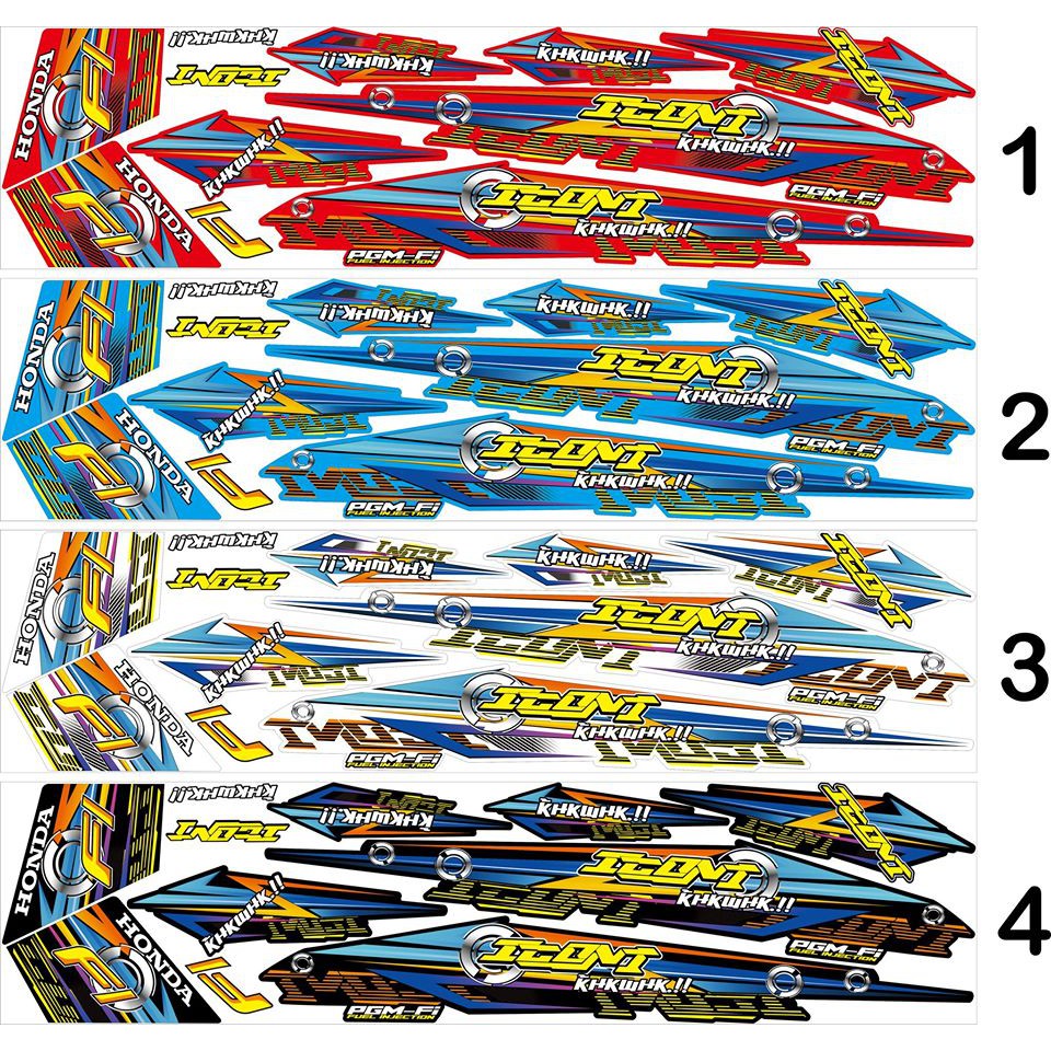 STRIPING BEAT FI 2013-2015 THAILOOK CUSTOM STICKER