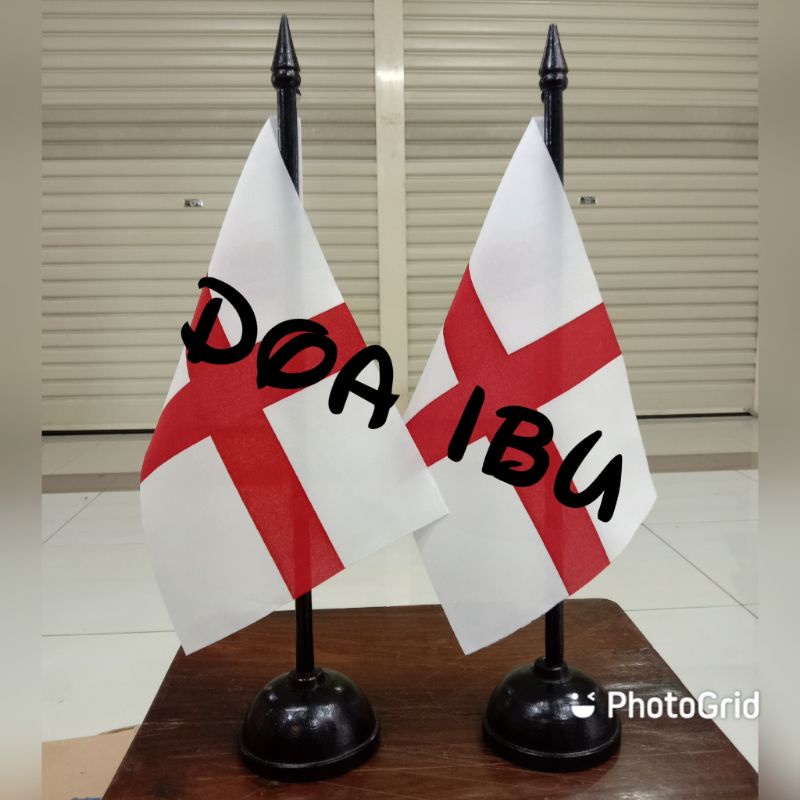 

best seller tiang kayu meja+bendera ENGLAND ready stock
