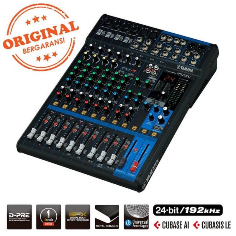 mixer yamaha MG 12XU 12CH ORIGINAL GARANSI RESMI YAMAHA
